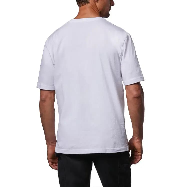 Carhartt K87 LOOSE FIT HEAVYWEIGHT SHORT-SLEEVE POCKET T-SHIRT American Vintage Logo Pocket Round Neck T-Shirt Men's White 5
