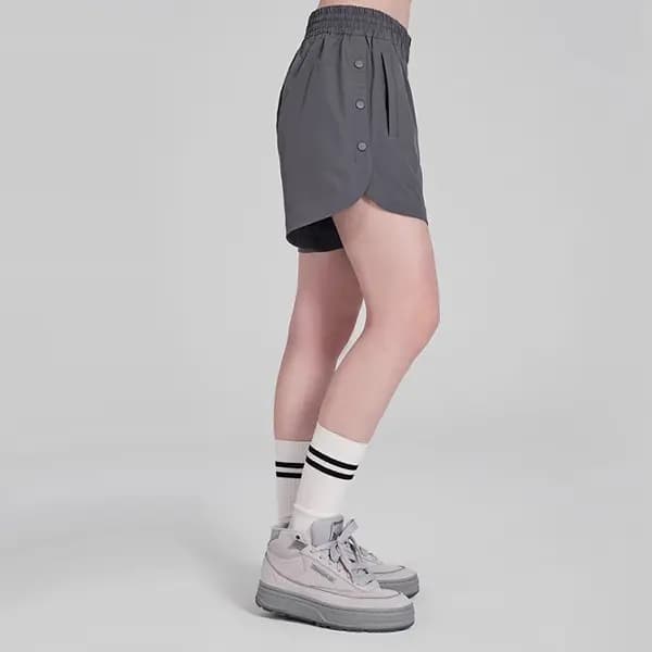 Reebok Qadın İdman Şortu Kömür Rəngi/Qara 4