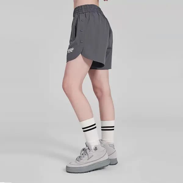 Reebok Qadın İdman Şortu Kömür Rəngi/Qara 5