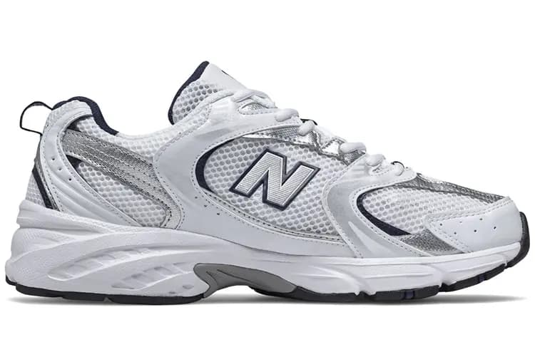 New Balance 530 White Silver Navy 2