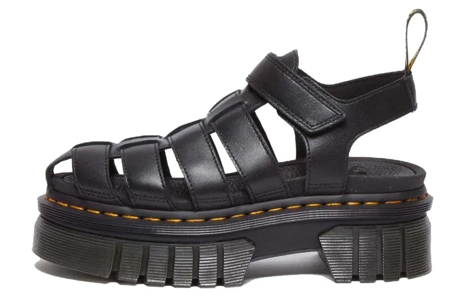 Dr.Martens Ricki Cage Leather Sandals 'Black' Women's