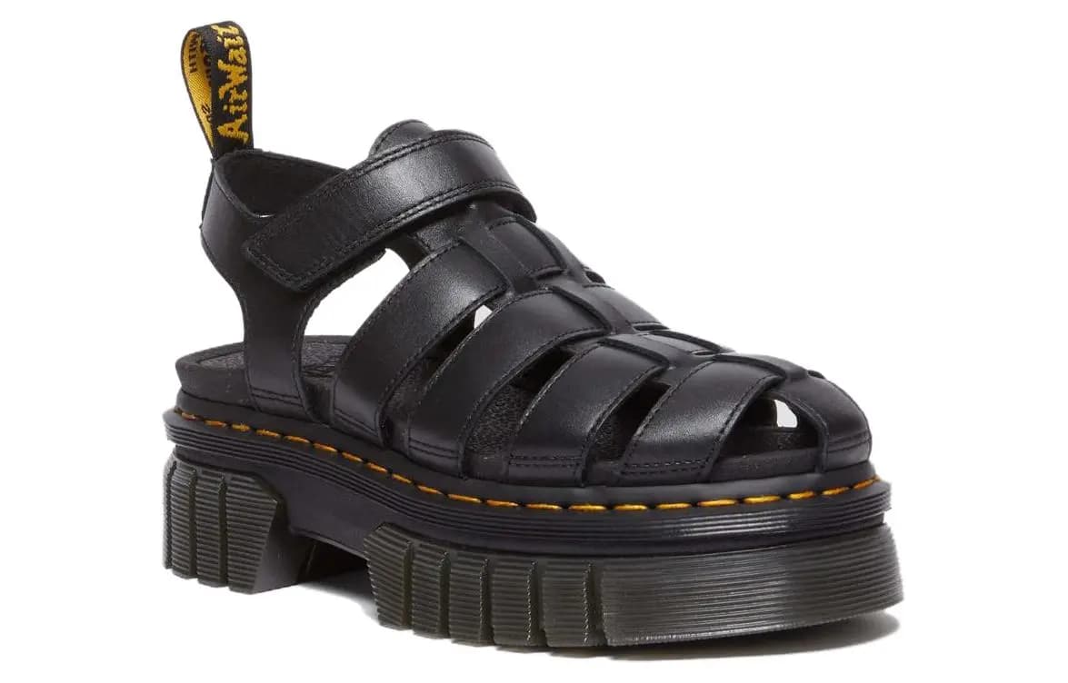 Dr.Martens Ricki Cage Leather Sandals 'Black' Women's 2