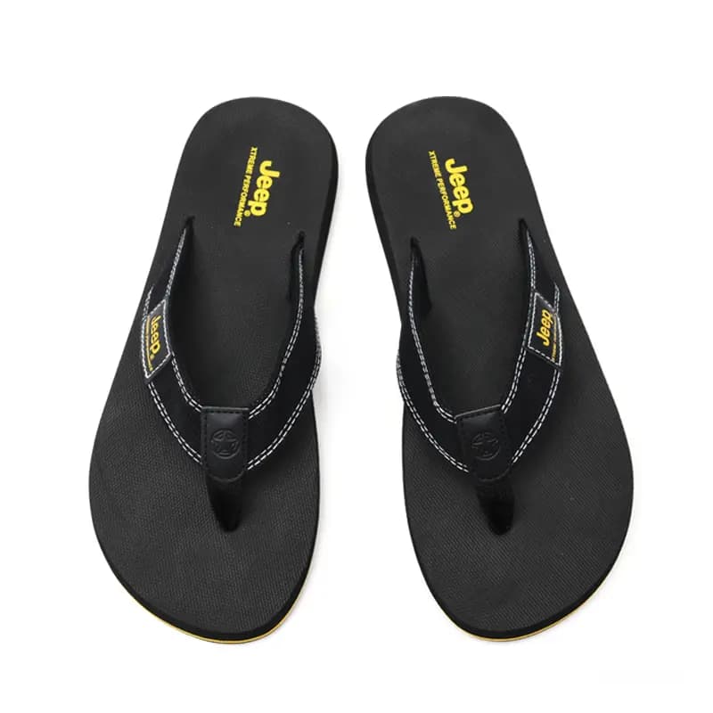 Jeep Outdoor Comfort Wear-Resistant Casual Rubber Flip-Flops Men's Green 9