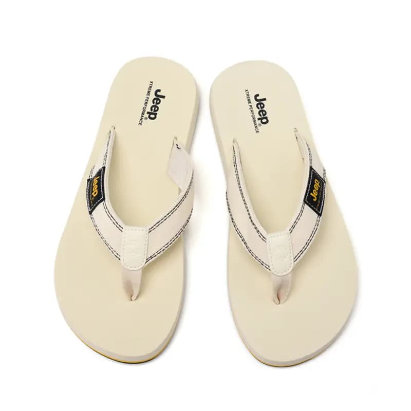 Jeep Outdoor Comfort Wear-Resistant Casual Rubber Flip-Flops Men's Green 6
