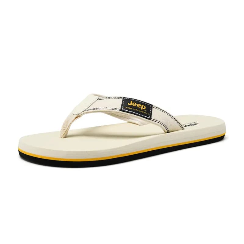 Jeep Outdoor Comfort Wear-Resistant Casual Rubber Flip-Flops Men's Green 4