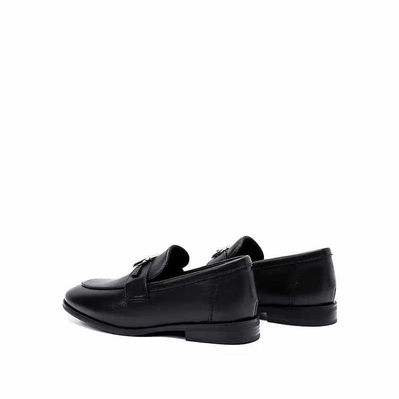 ELLE Calfskin Leather Fashion Comfortable Loafers 2cm Women's 5