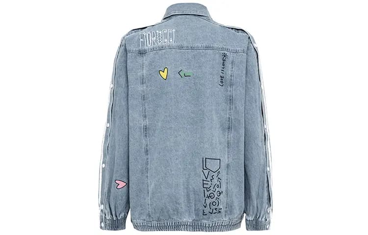 Fiorucci X Adidas Originals Qadın Denim Pencək 2
