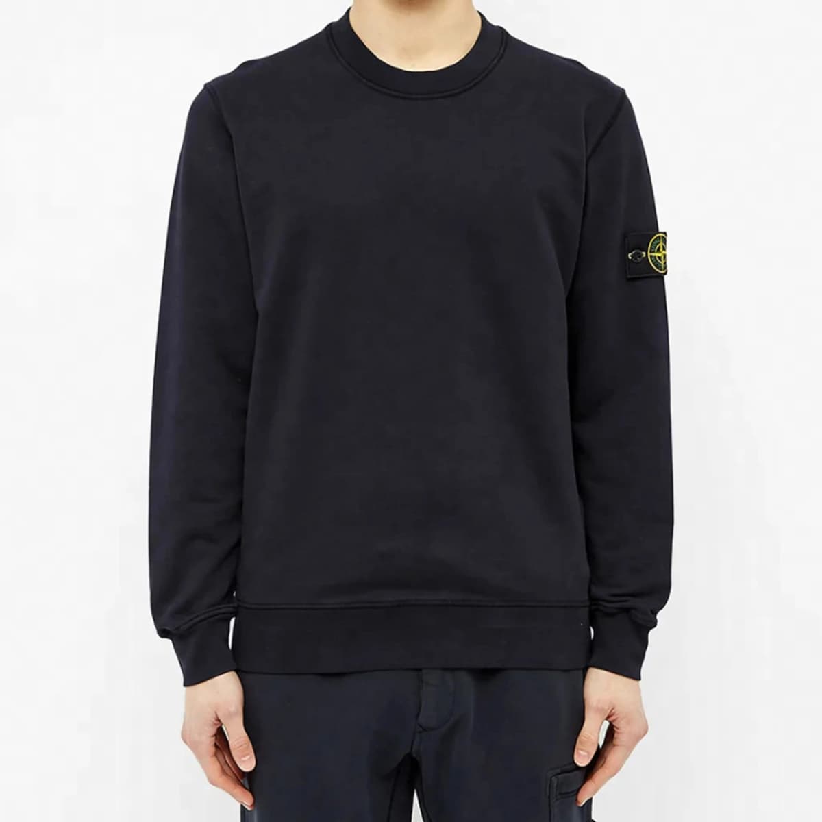 STONE ISLAND Garment Dyed Uşaq Sviteri Göy 4
