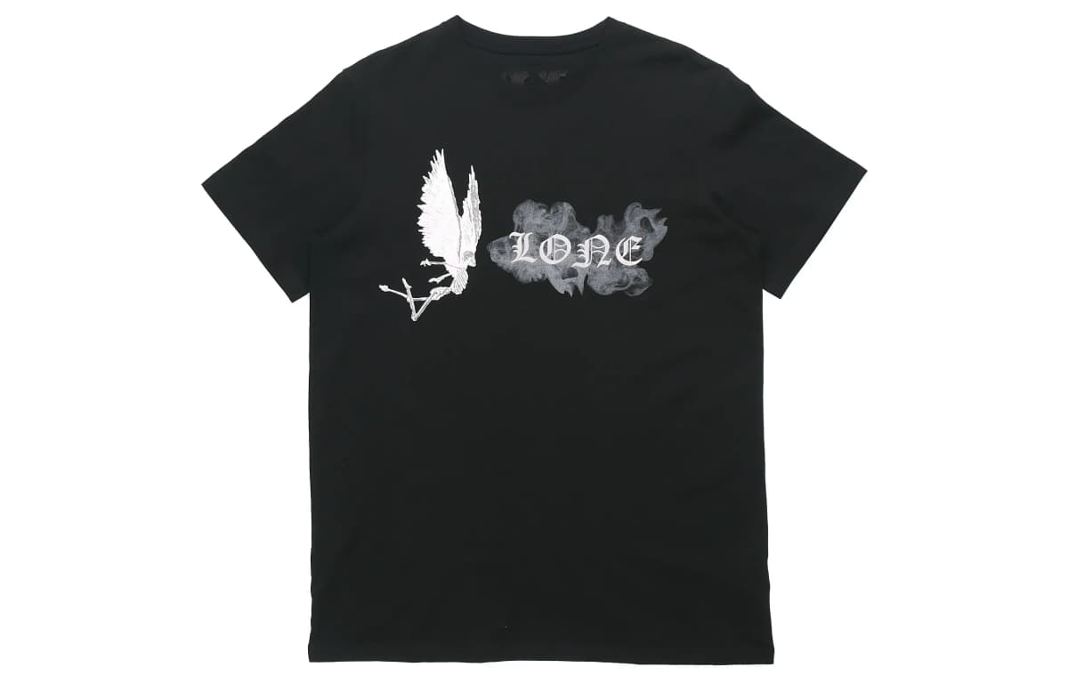 VLONE Smoke Demon Series Unisex Köynək Qara