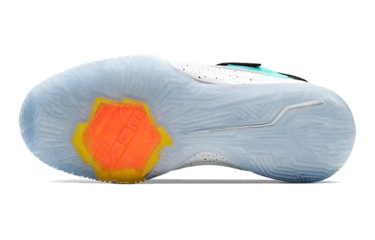 Nike Zoom Flight Uşaq Basketbol Ayaqqabısı Qara/Ağ/Mavi 5