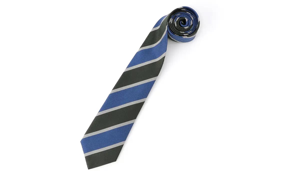 GUCCI Logo Tie Men's Blue 2