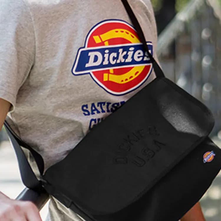 Dickies Polyester Çiyin Çantası Unisex Qara 5