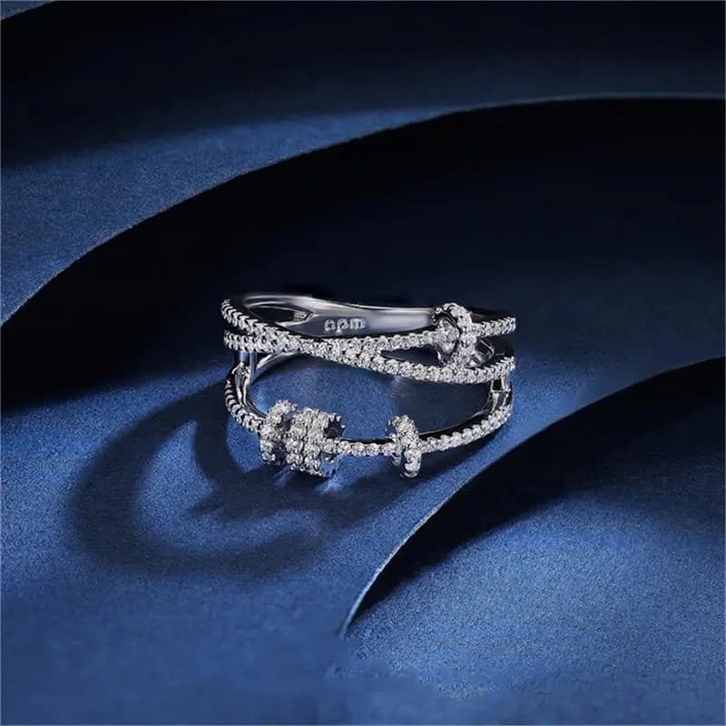 Apm Monaco PIERCING Series 925 Sterling Silver Rings Women's Silver 3