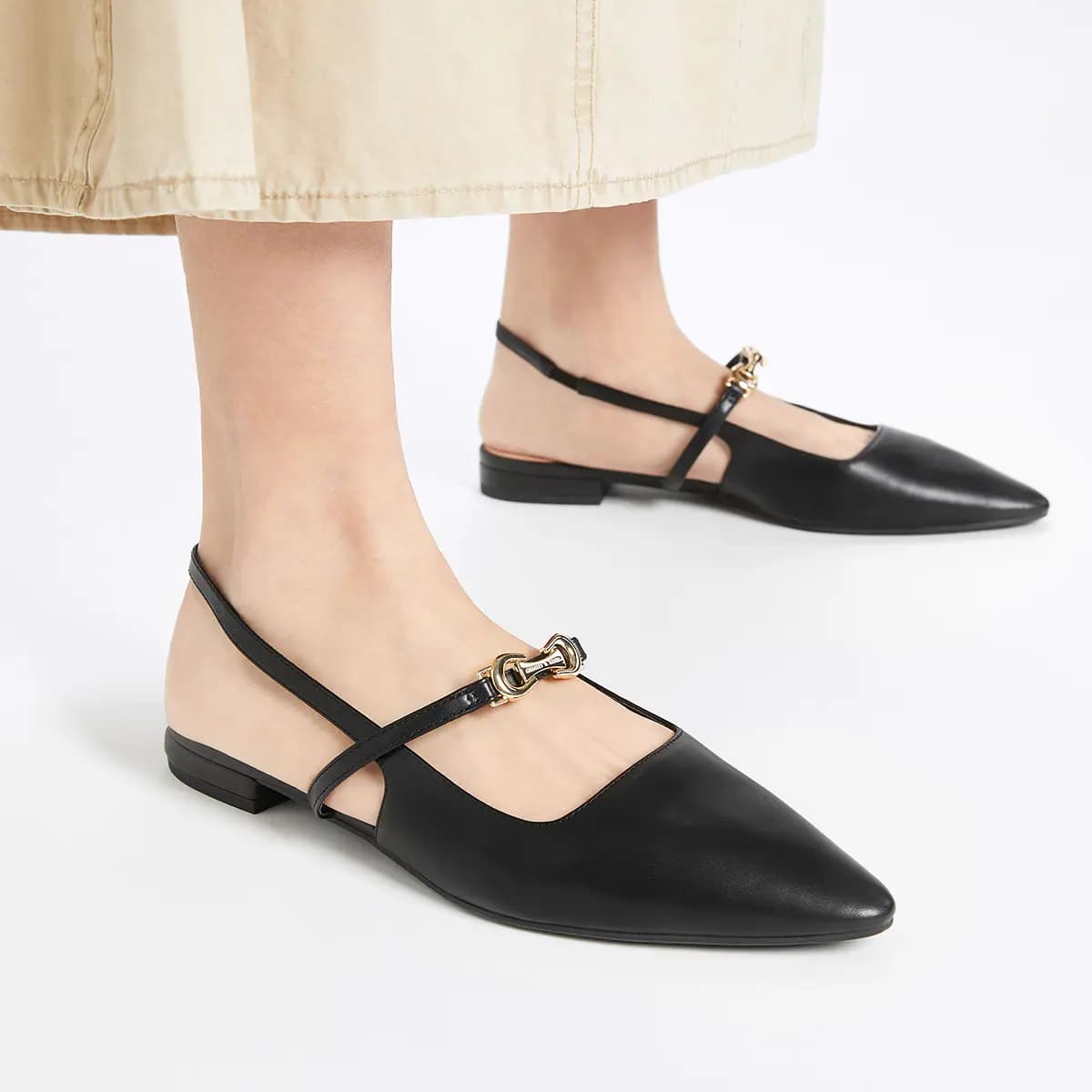 CHARLES&KEITH Kəmərli Sandal Qadın 4