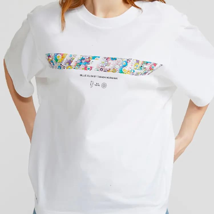 UNIQLO Flower Logo Qadın Köynəyi Ağ 3