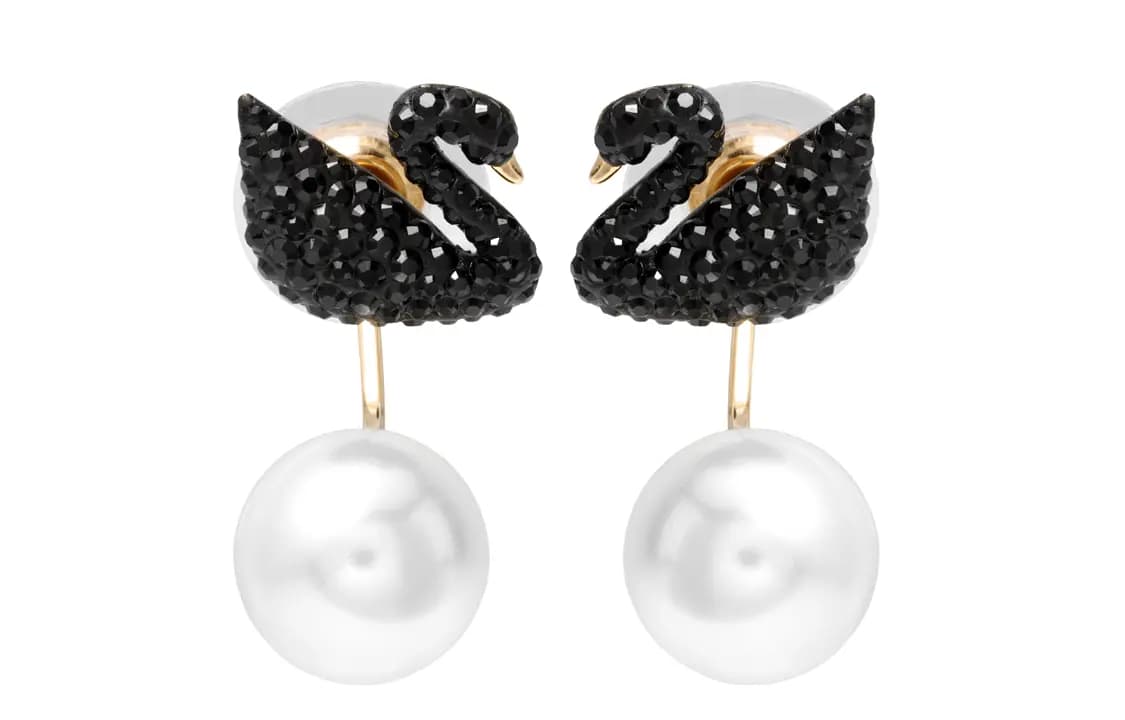 Swarovski Kristal Sırğa Qara