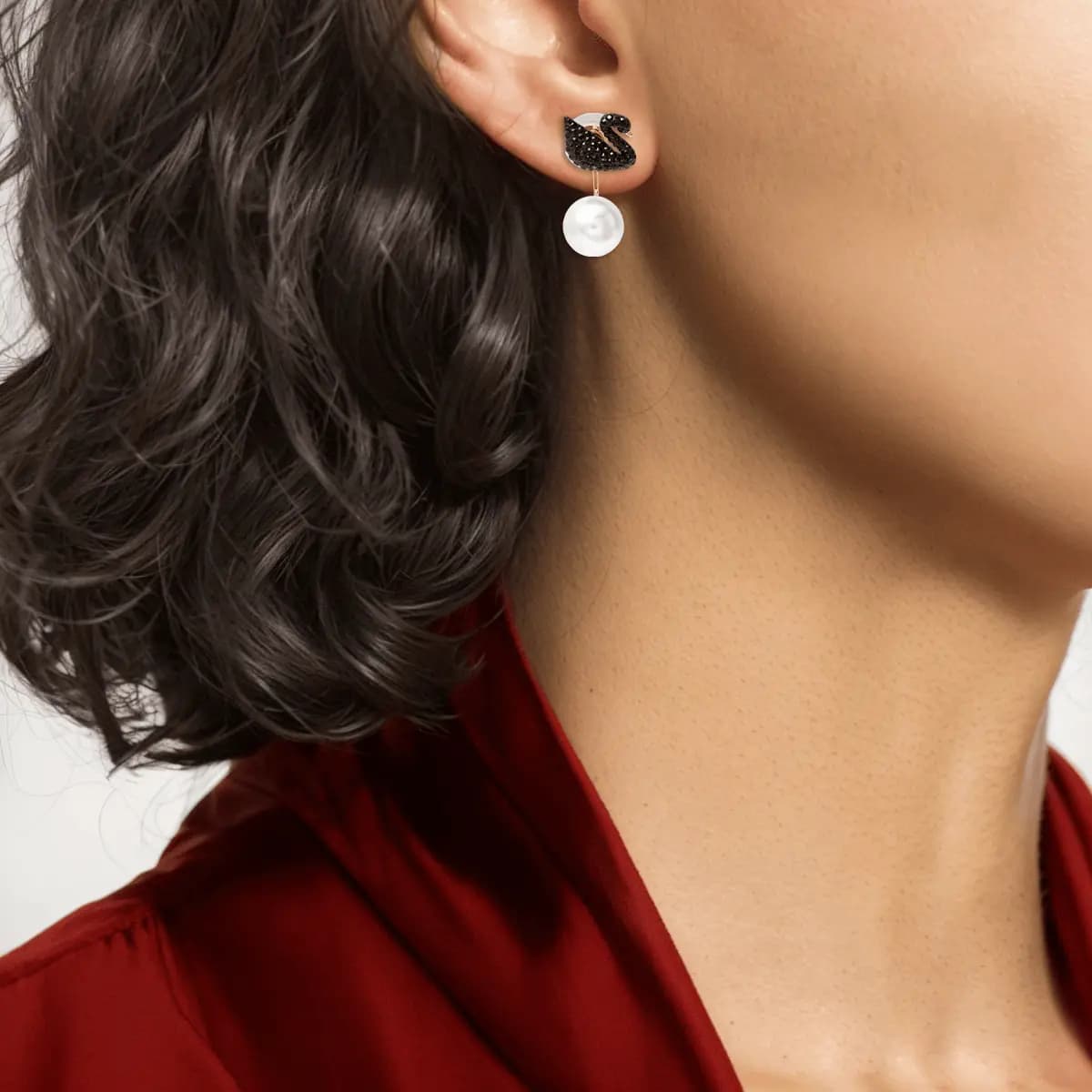 Swarovski Kristal Sırğa Qara 4