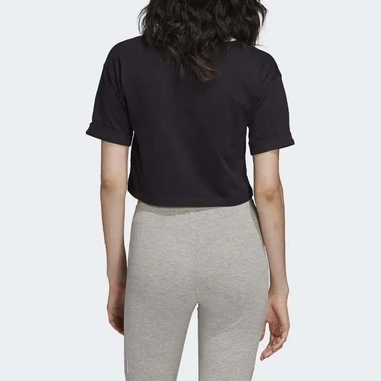 adidas Originals Qadın Crop Top Qara 4