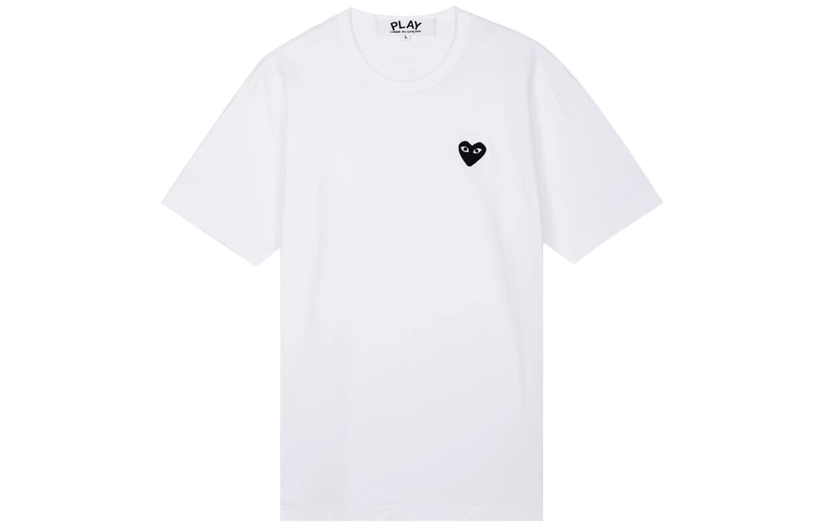 Comme Des Garcons Play Qara Emblem Köynək