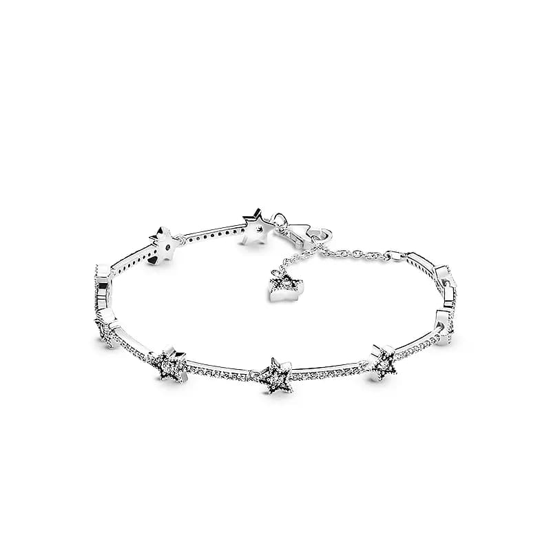 Pandora Celestial Sparkling Stars Qadın Bilərziyi Gümüşü 3