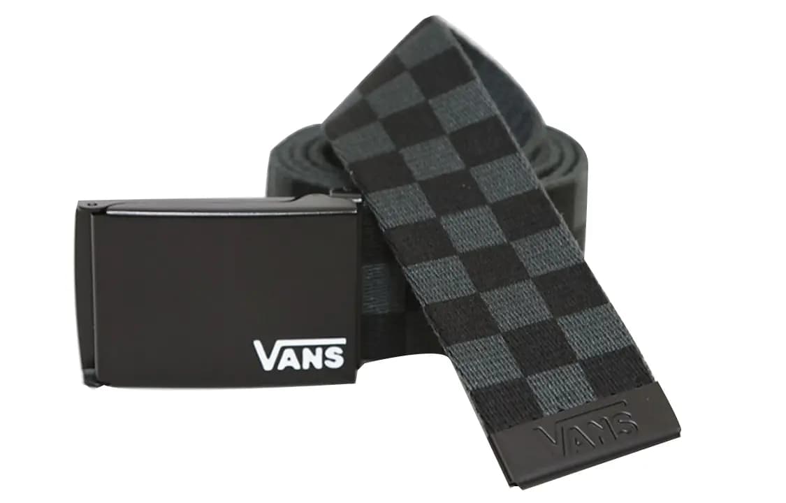 Vans Dəri Kəmər Kişi Qara/Boz 3