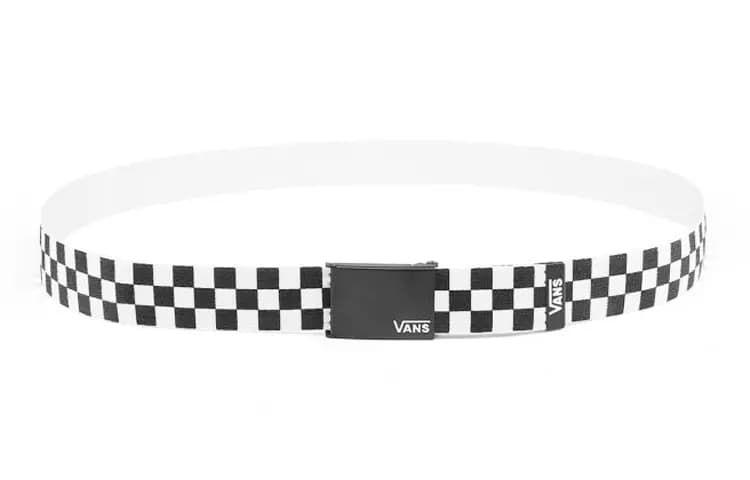 Vans Dəri Kəmər Kişi Qara/Ağ 3