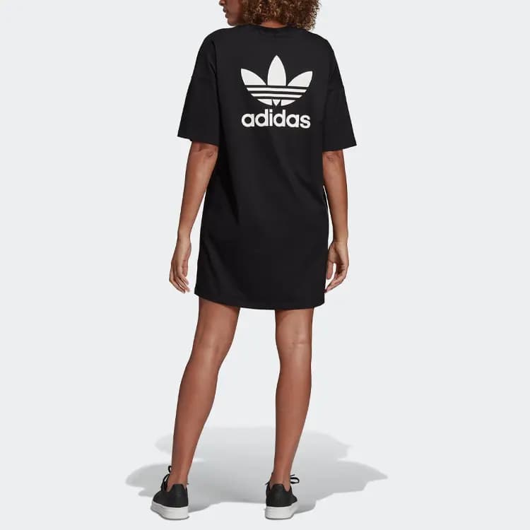 Adidas Originals Trefoil Qadın Don Qara 3
