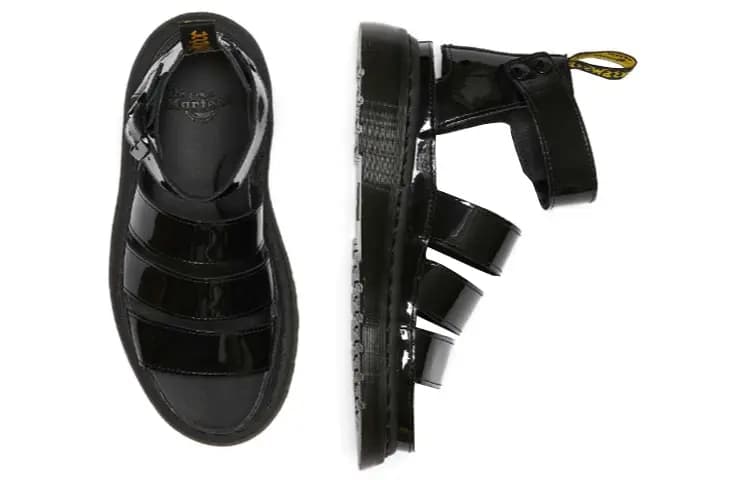 Dr.Martens Clarissa Ii Patent Leather Strap Sandals Black 3
