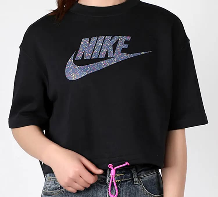 Nike Crop Top Qadın Qara 3