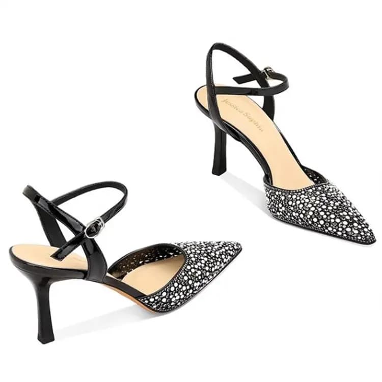 JESSICA SOPHIA Strap Sandals 7cm Women's 2