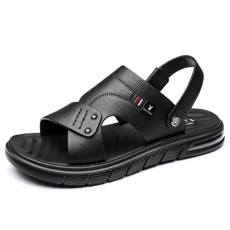 Playboy Genuine Leather Breathable Casual Beach Sandals Men's 8