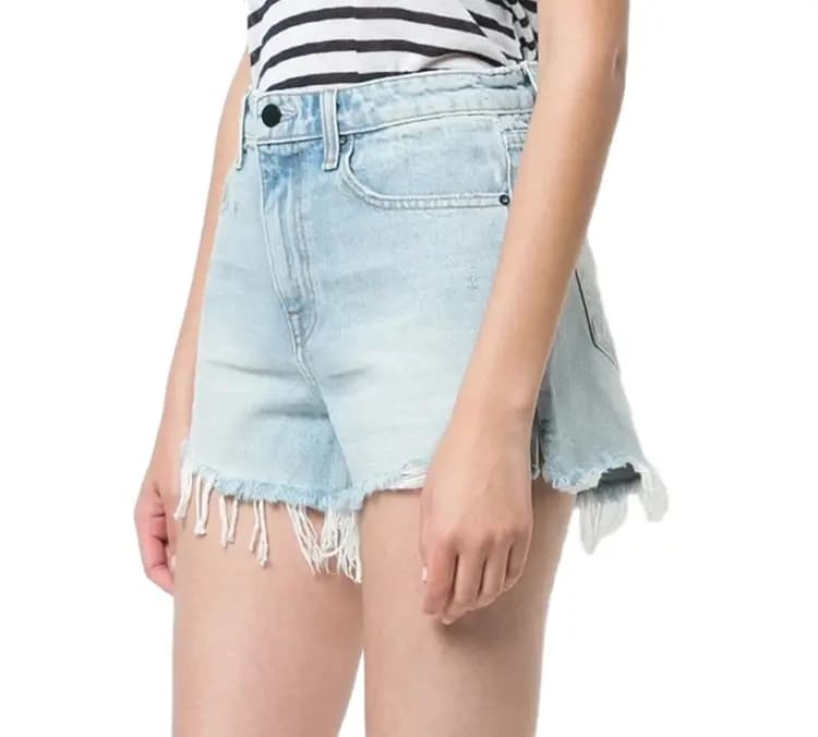 Alexander Wang Qadın Cins Şortu Göy 2