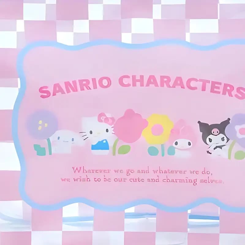 Sanrio Transparent Versatile Trendy PVC (Polyvinyl Chloride) Makeup Bag Travel Organizer Women's Pink 3
