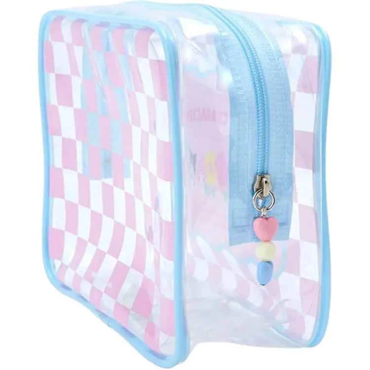 Sanrio Transparent Versatile Trendy PVC (Polyvinyl Chloride) Makeup Bag Travel Organizer Women's Pink 2