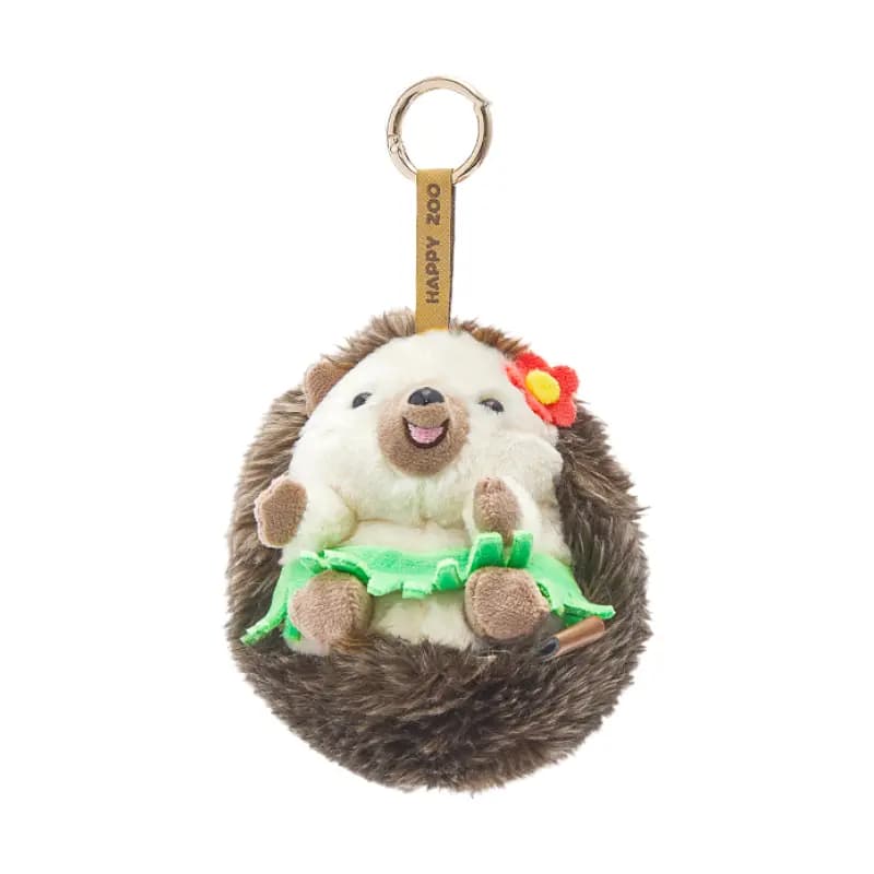 The Green Party Hedgehog Lulu Plush Keychain Cute Anime Goods Accessory 6