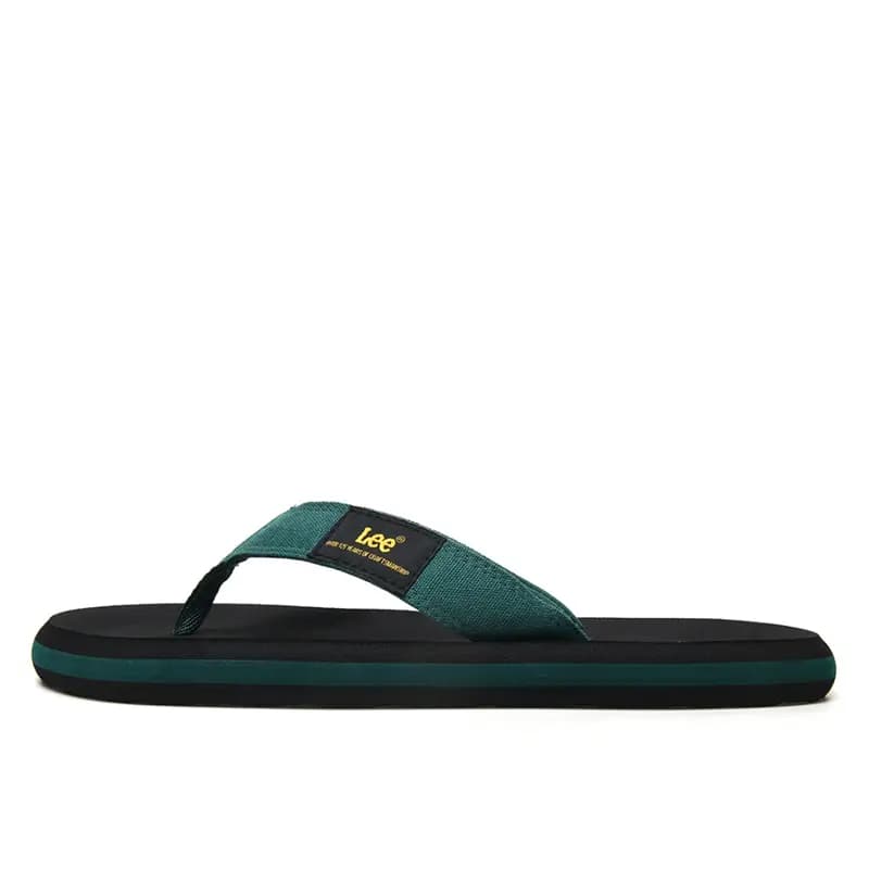 Lee Rubber Sole Stitching Odor Resistant Abrasion Resistant Slip Resistant Quick Drying Flip Flops Men's Black 11