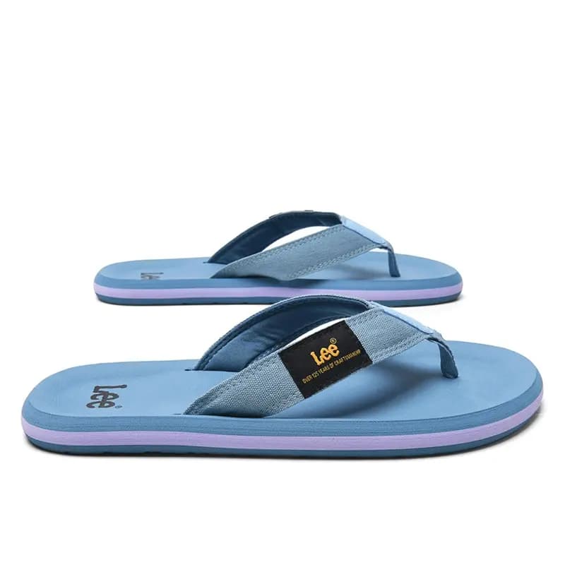 Lee Rubber Sole Stitching Odor Resistant Abrasion Resistant Slip Resistant Quick Drying Flip Flops Men's Black 43