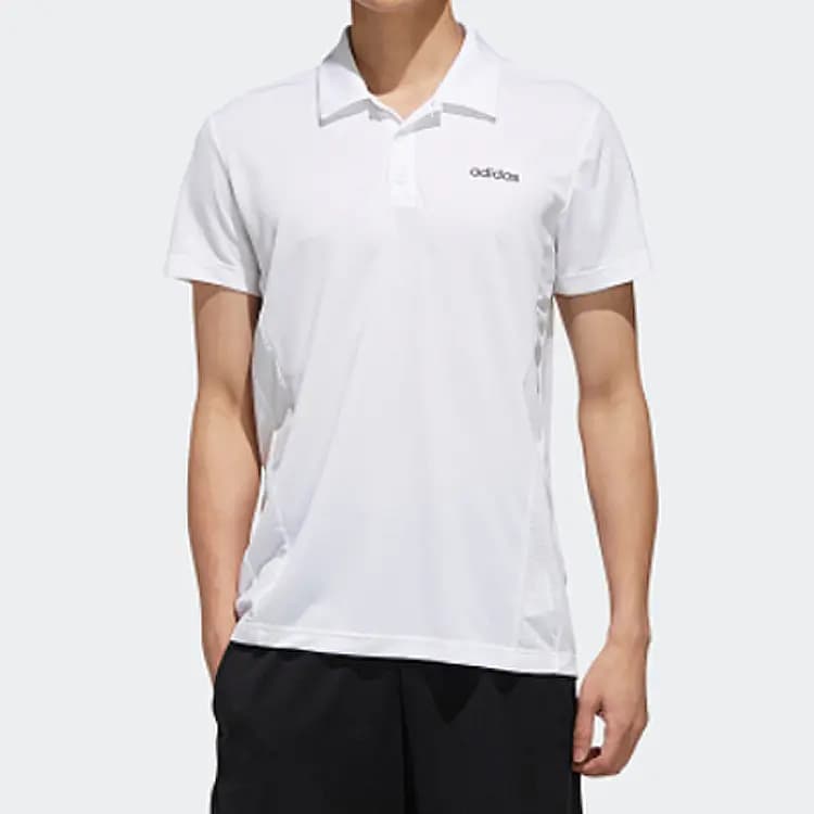adidas Training Short Sleeve Polo Shirt Men's White 3