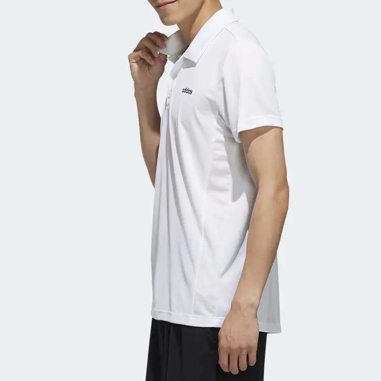 adidas Training Short Sleeve Polo Shirt Men's White 6