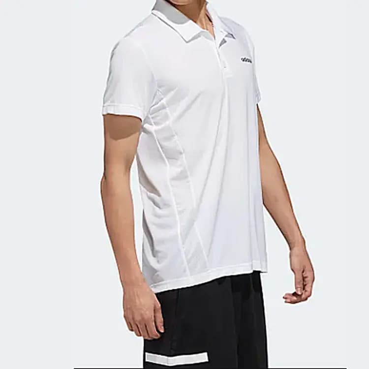 adidas Training Short Sleeve Polo Shirt Men's White 4