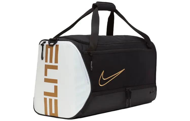 Nike Elite Basketbol Çantası Qara/Ağ/Qızılı 2