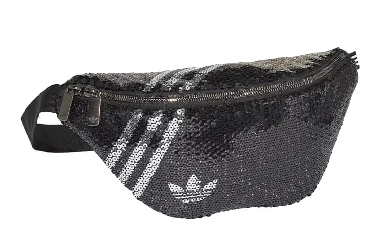 Adidas Originals Polyester Sling Bag, Fanny Pack Regular Unisex Black 2