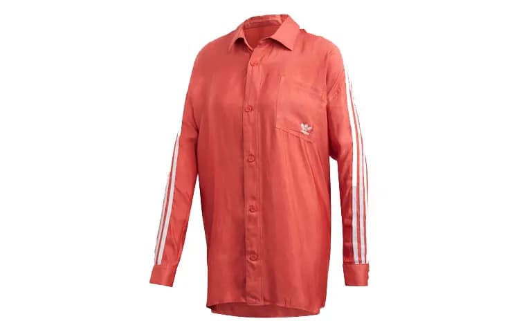 Adidas Originals Qadın Köynəyi Açıq Qırmızı