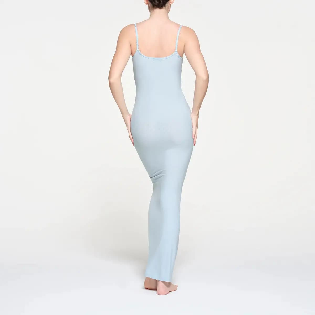 SKIMS SOFT LOUNGE LONG SLIP DRESS Qadın Don Səma Mavisi 3