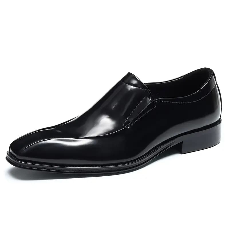 ASTON M.JAZZ Top Layer Leather Dress Shoes Pointed Toe Slip-On Business Casual Men's 2