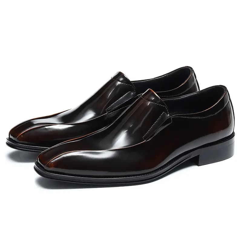 ASTON M.JAZZ Top Layer Leather Dress Shoes Pointed Toe Slip-On Business Casual Men's 10