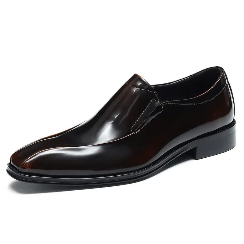 ASTON M.JAZZ Top Layer Leather Dress Shoes Pointed Toe Slip-On Business Casual Men's 9