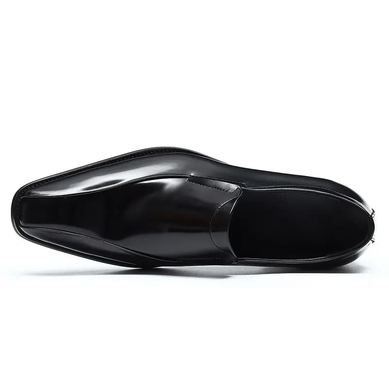 ASTON M.JAZZ Top Layer Leather Dress Shoes Pointed Toe Slip-On Business Casual Men's 4