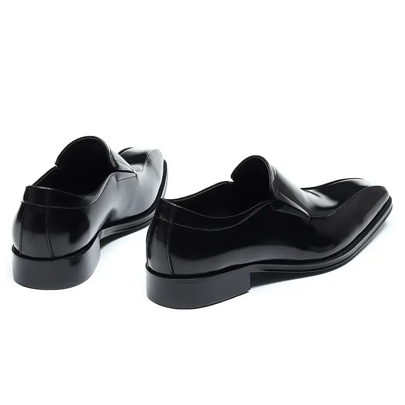 ASTON M.JAZZ Top Layer Leather Dress Shoes Pointed Toe Slip-On Business Casual Men's 6