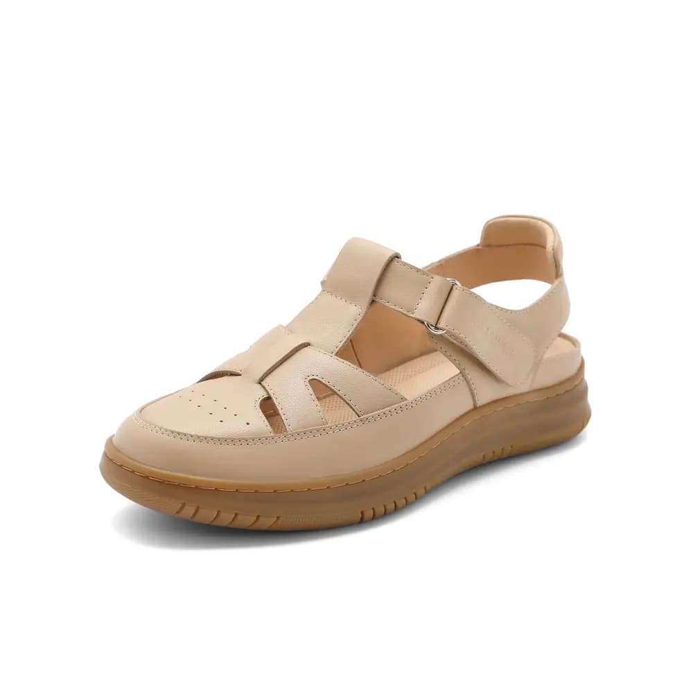 BELLE Roman Sandals 4.5CM Women's Ecru Apricot 7